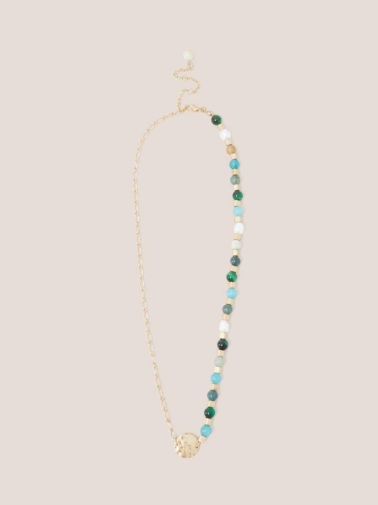 Verity Versatile Disc Necklace in IVY GREEN MULTI - FLAT FRONT