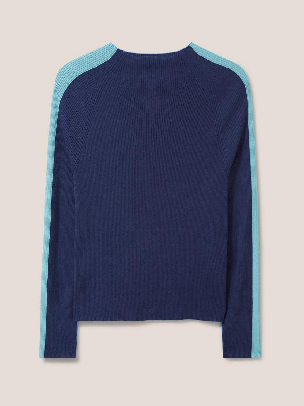 Rue De Pomme Jersey Sweat in BLUE - FLAT BACK