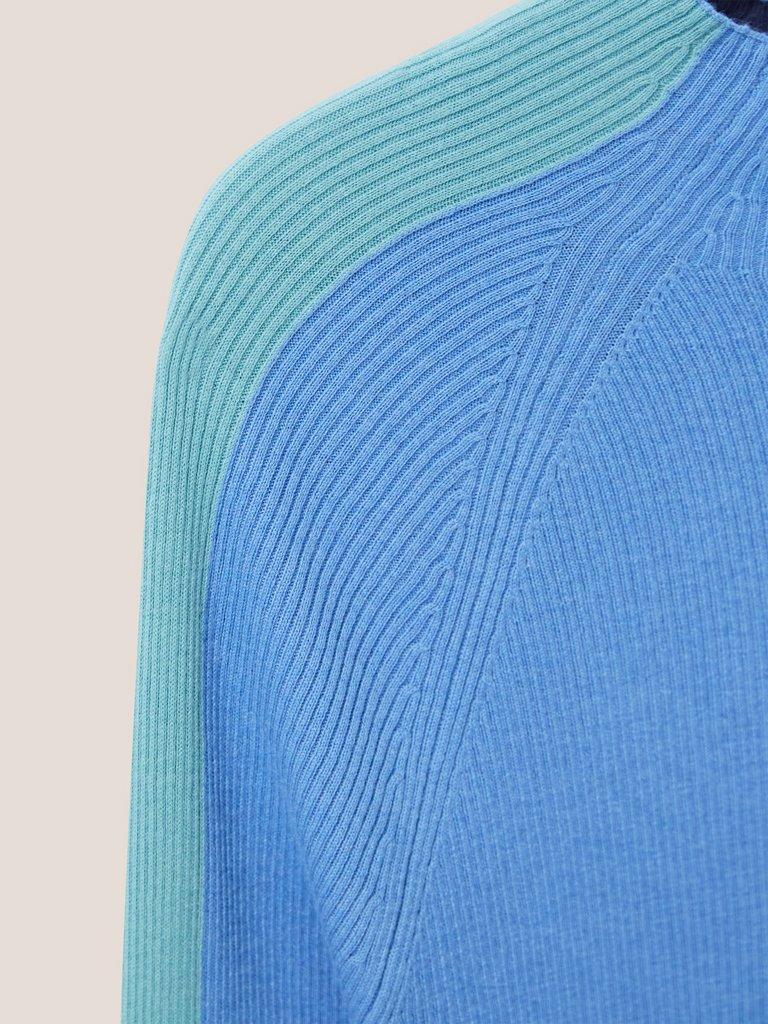 Rue De Pomme Jersey Sweat in BLUE - FLAT DETAIL