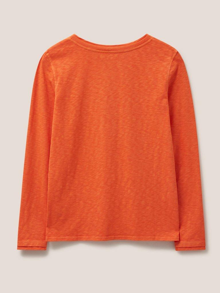 Holland Jersey Top in TOASTED ORANGE PLAIN - FLAT BACK