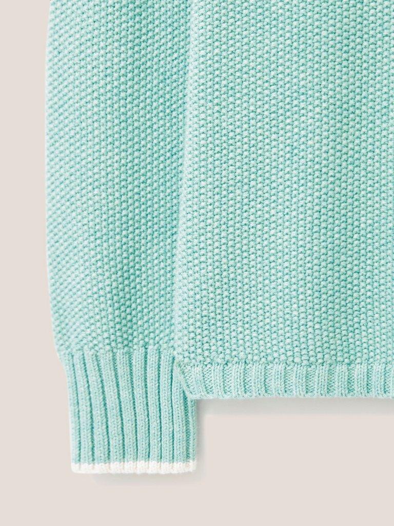 Eastside Jumper in GREEN PLAIN - FLAT DETAIL