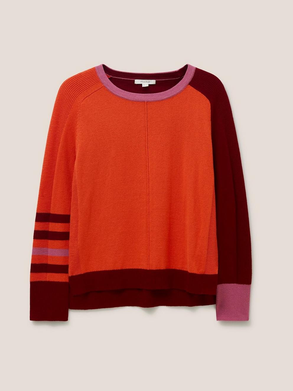 Eastside Jumper in TOASTED ORANGE PLAIN - FLAT FRONT