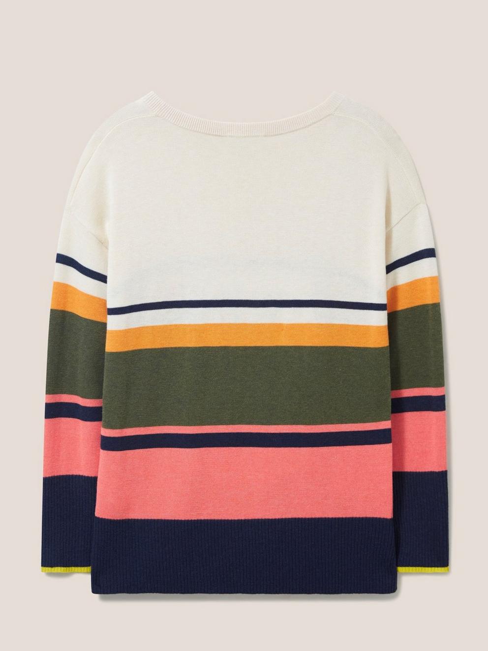 Lowland Colourblock Jumper in MULTI - FLAT BACK