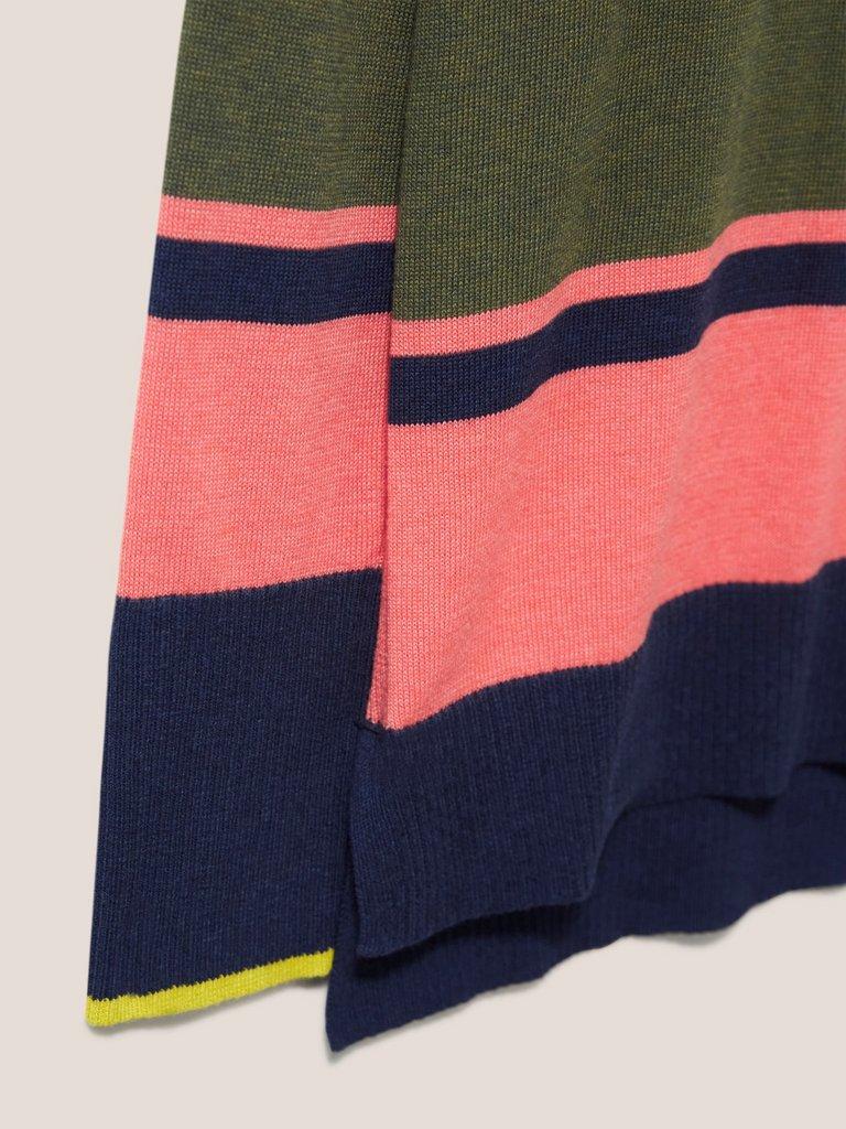 Lowland Colourblock Jumper in MULTI - FLAT DETAIL