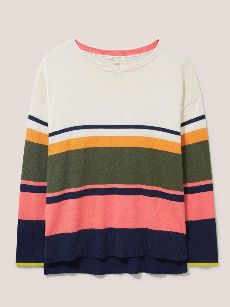 Lowland Colourblock Jumper in MULTI - FLAT FRONT