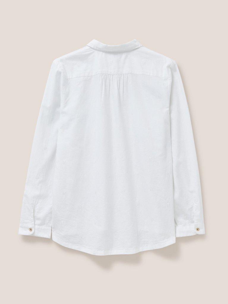 Marigold Dream Jersey Shirt in WHITE PLAIN - FLAT BACK