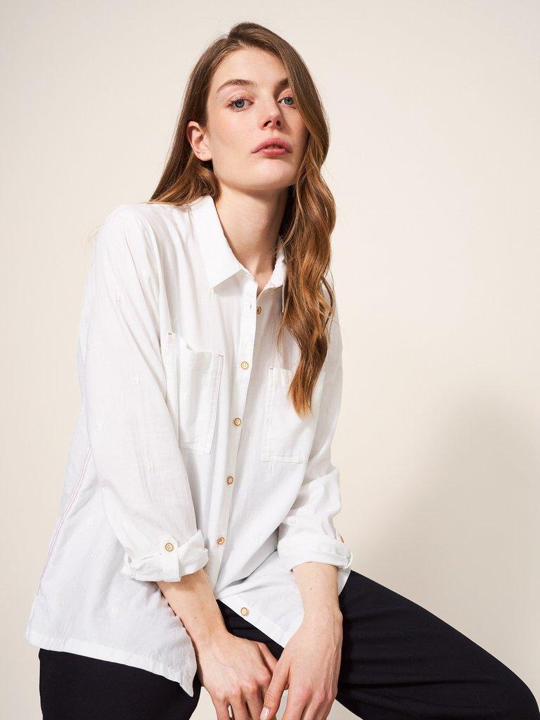 Marigold Dream Jersey Shirt in WHITE PLAIN - LIFESTYLE