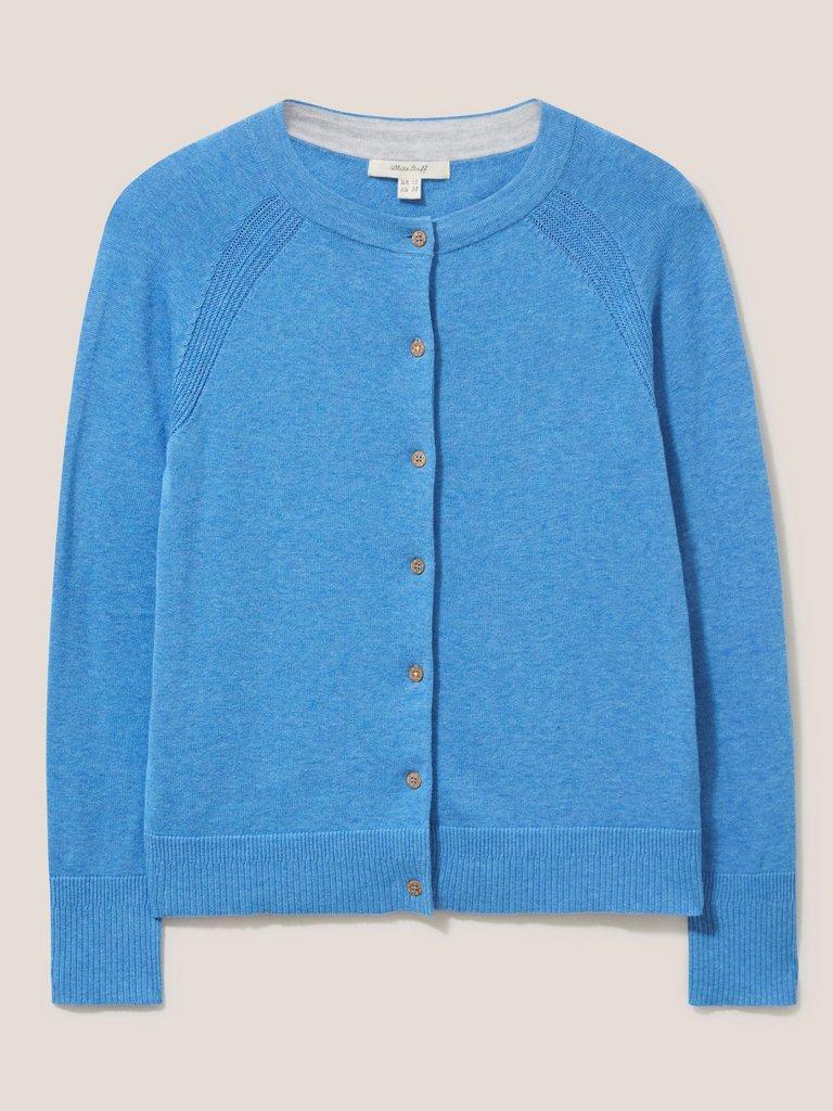 Nova Cardigan in DUCK EGG BLUE - FLAT FRONT