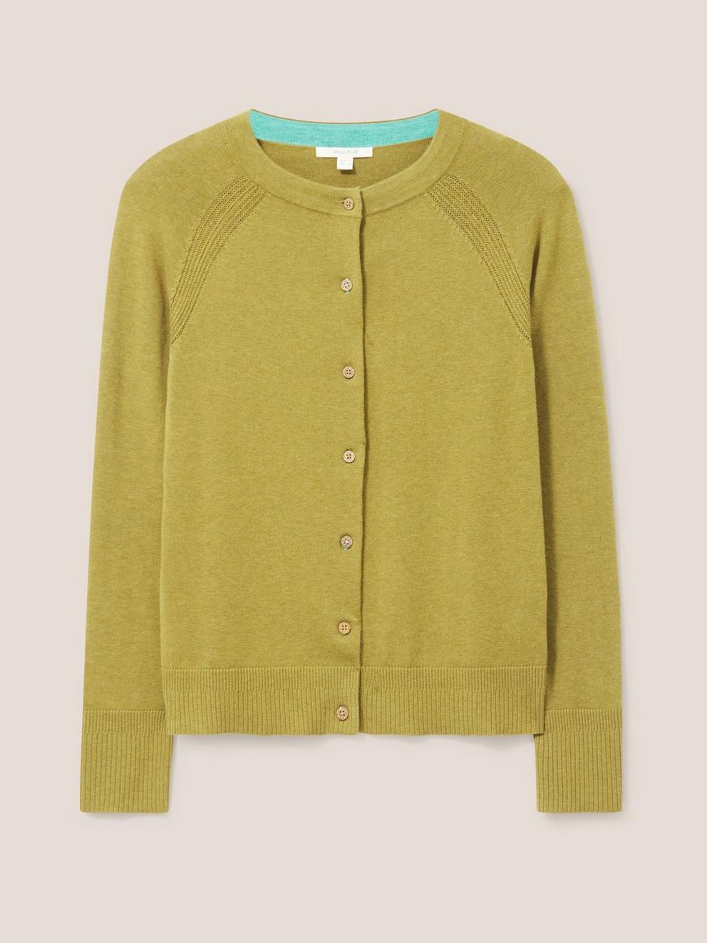 Nova Cardigan in GREEN - FLAT FRONT