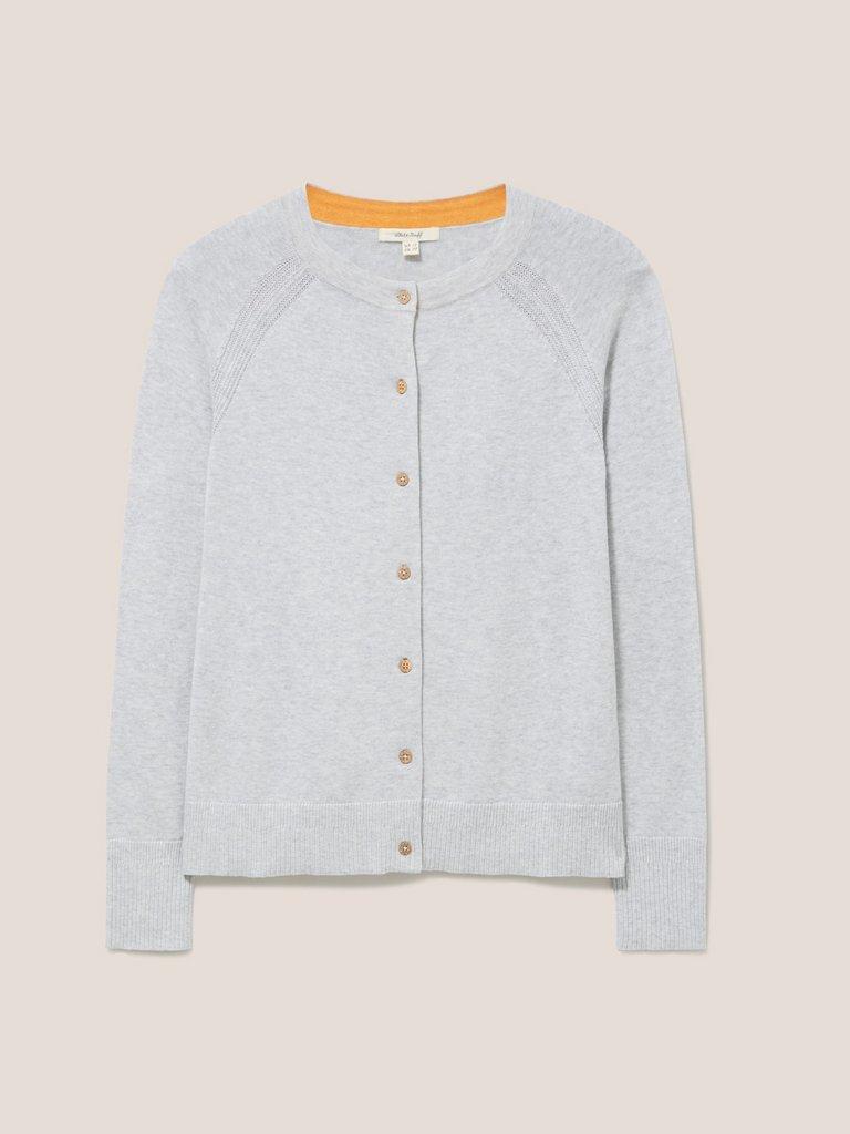 Nova Cardigan in SILVER GREY - FLAT FRONT