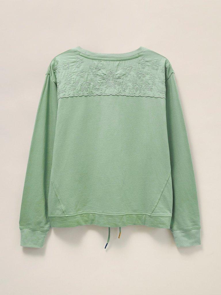 Busy Bee Hoodie in SEAFOAM GREEN PLAIN - FLAT BACK