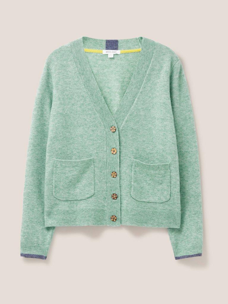 Ivy Cardigan in GREEN - FLAT FRONT