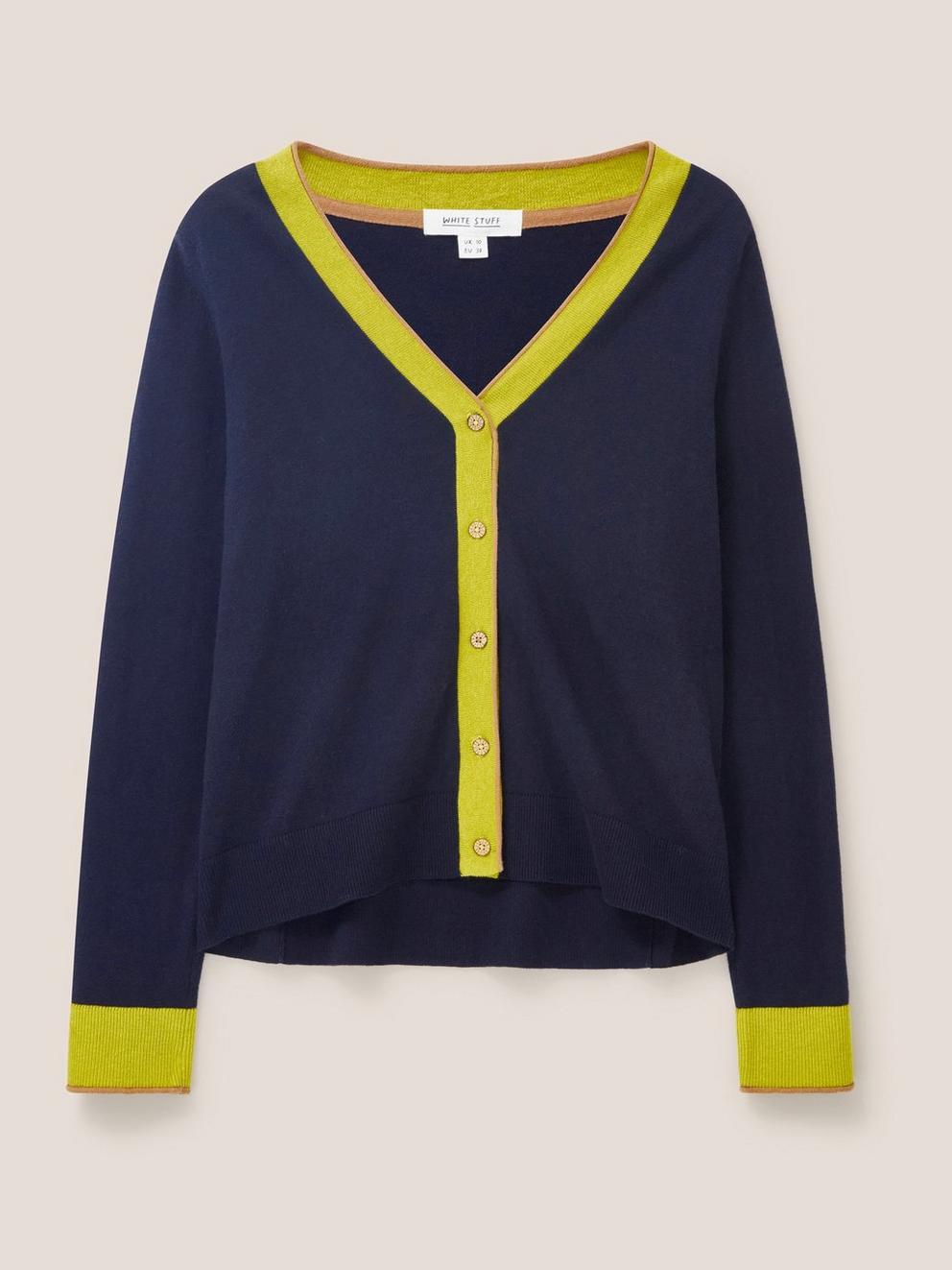 Ivy Cardigan in NAVY - FLAT FRONT