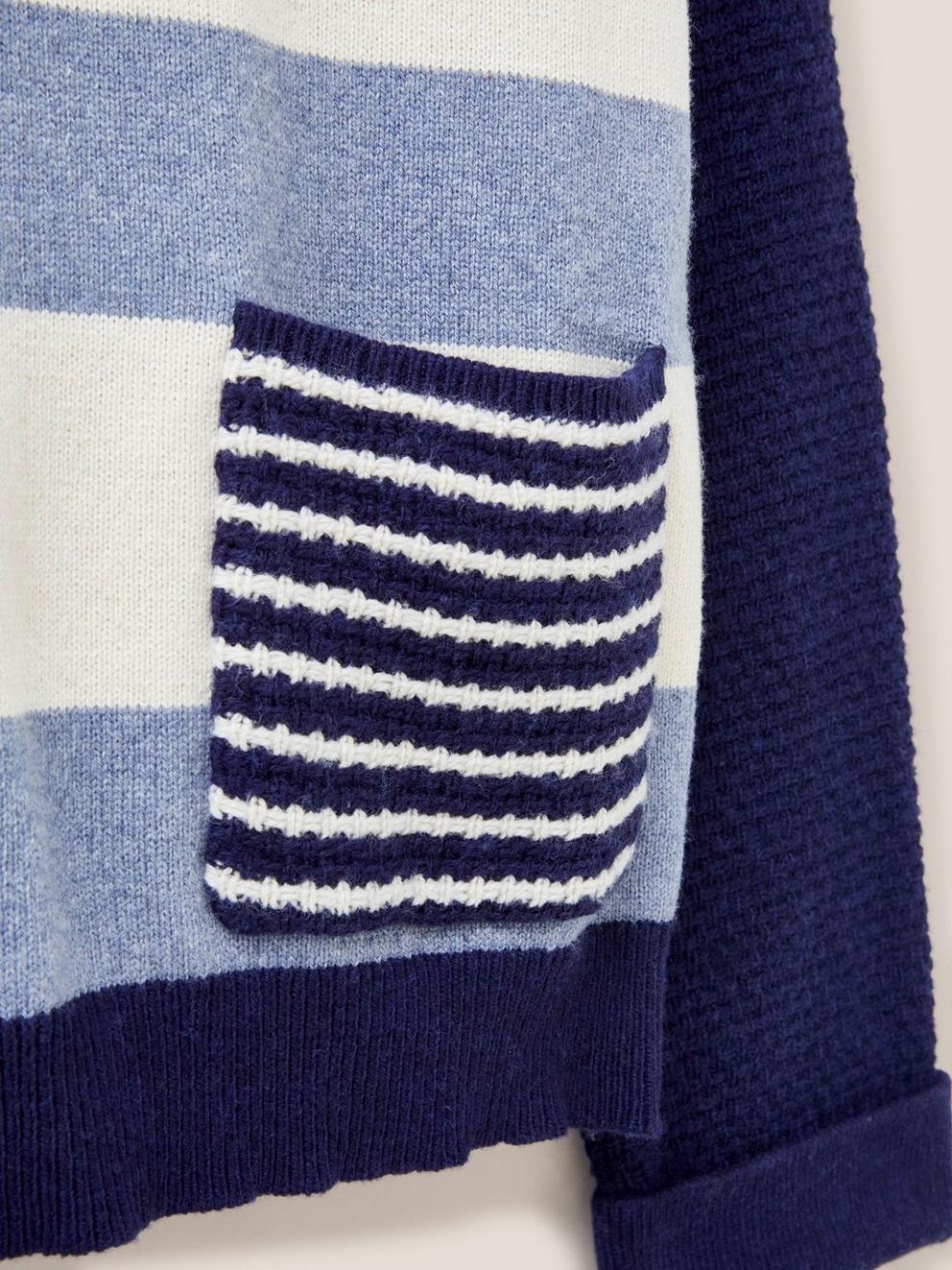 Tide Stripe Jumper in MULTI - FLAT DETAIL