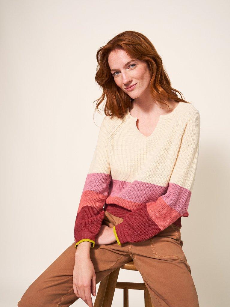 Cashmere Willow Colourblock Ju in PINK MIX - LIFESTYLE