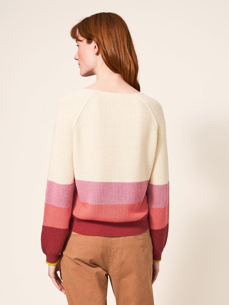 Cashmere Willow Colourblock Ju in PINK MIX - MODEL BACK