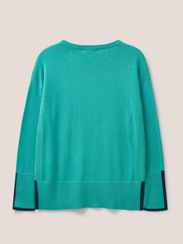 Be My Favourite Sweat in SEAFOAM GREEN PRINT - FLAT BACK