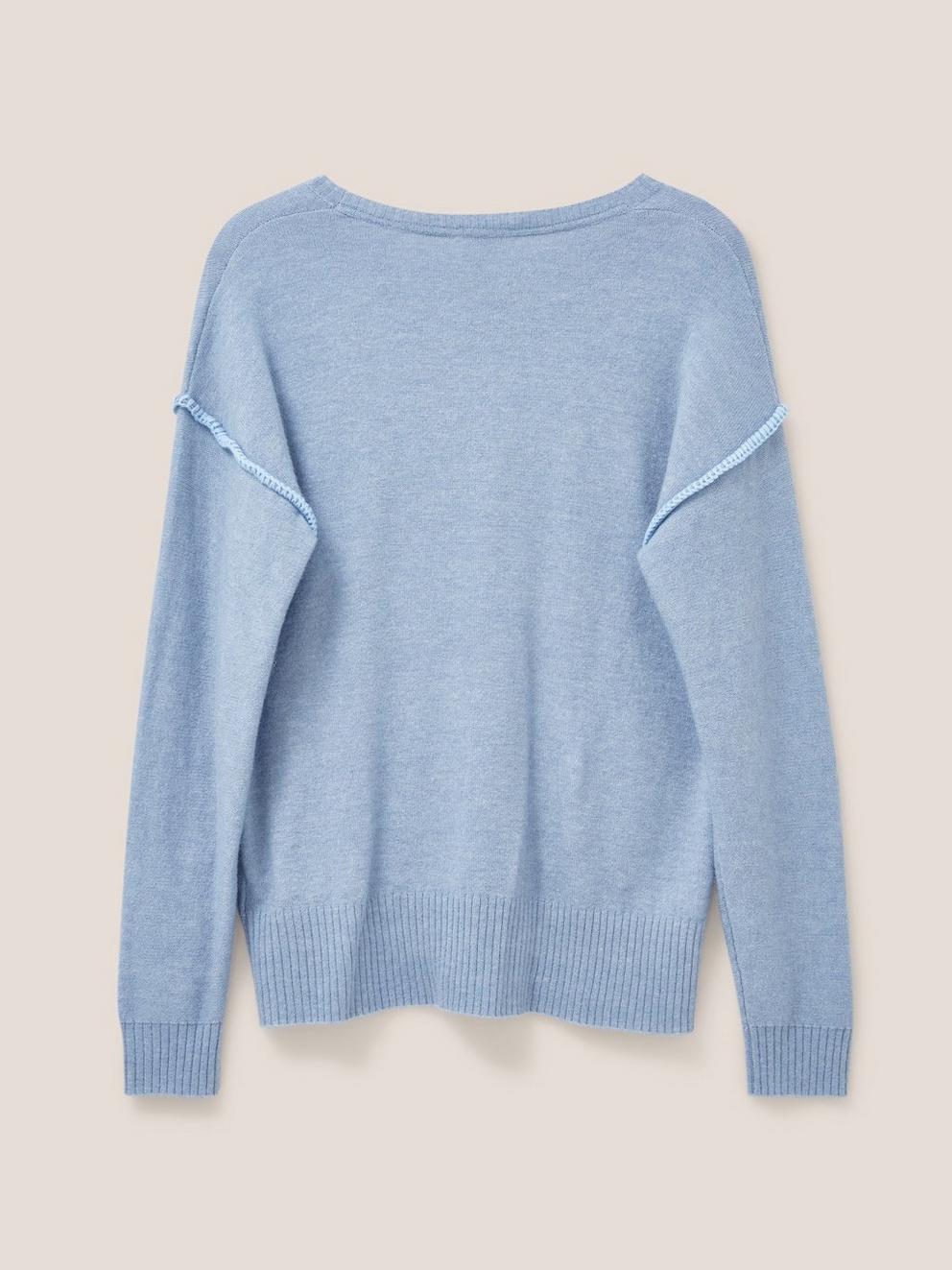 Time To Shine Jumper in BLUE - FLAT BACK