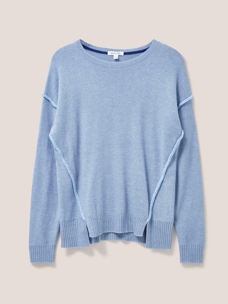 Time To Shine Jumper in BLUE - FLAT FRONT