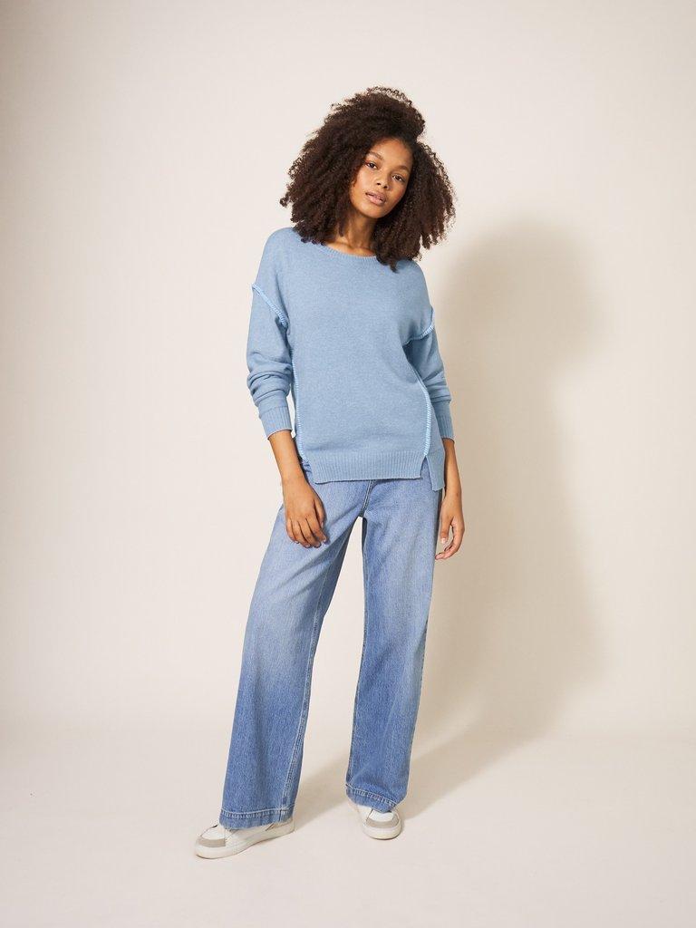 Time To Shine Jumper in BLUE - LIFESTYLE