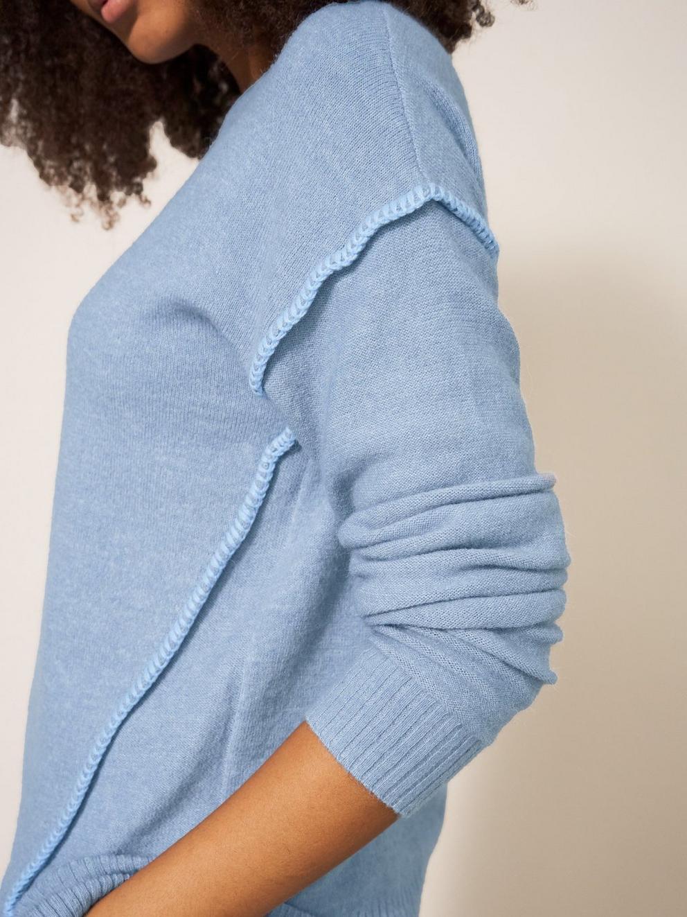 Time To Shine Jumper in BLUE - MODEL DETAIL