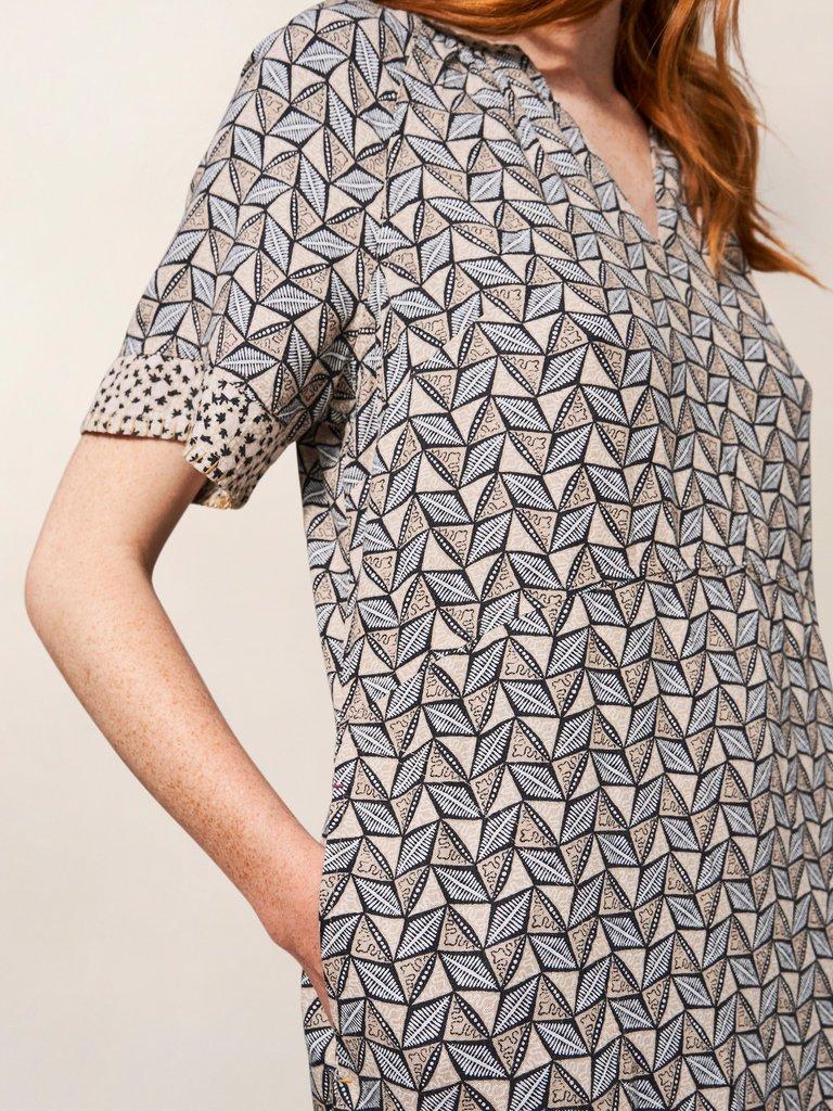 Beck Dress in GREY - MODEL DETAIL