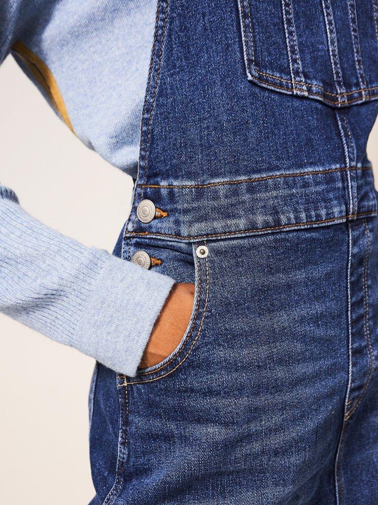 Darleen Denim Pinny in DENIM PLAIN - MODEL DETAIL