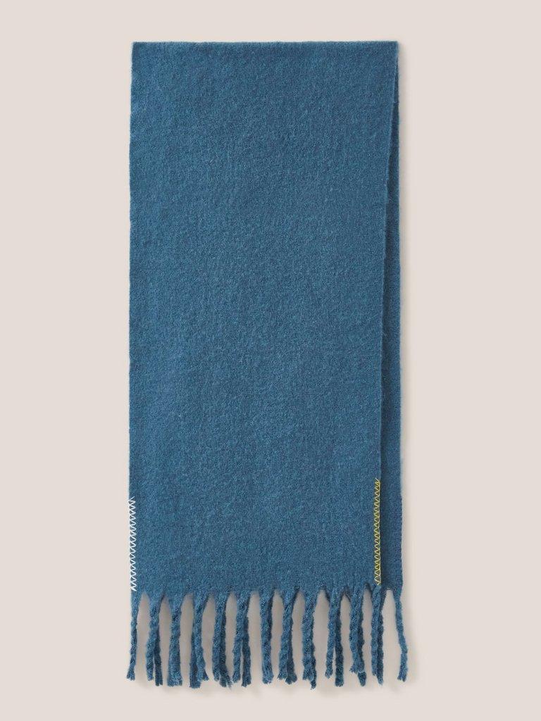 Heart Of Gold Scarf in BLUE - FLAT FRONT