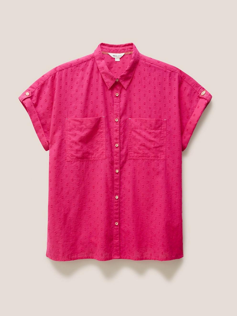 Midnight Jersey Tee in CARNIVAL PINK PLAIN - FLAT FRONT