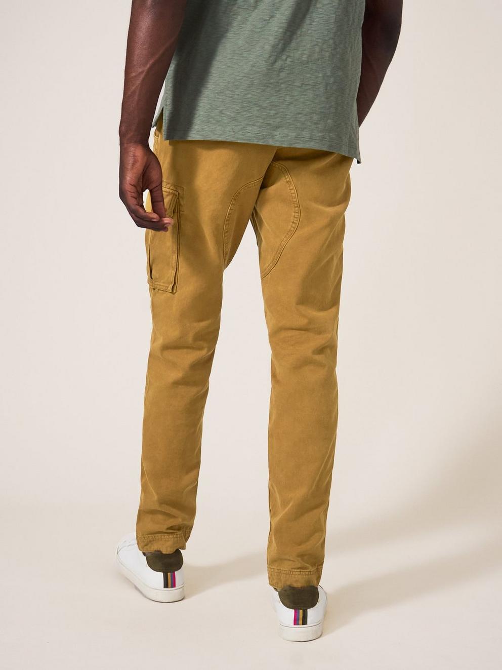 Pacora 5 Pocket Trouser in OCHRE - MODEL BACK