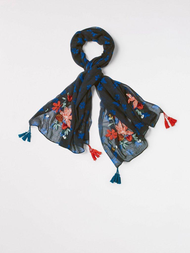 National Gallery Wool Scarf in MULTI - FLAT FRONT