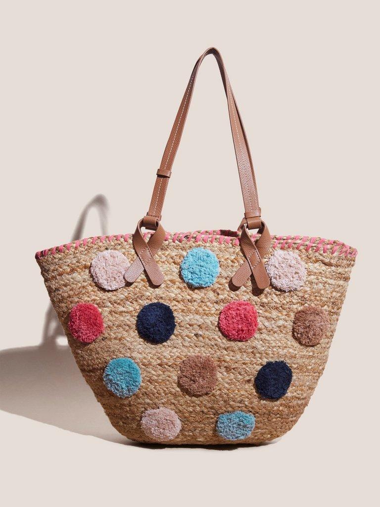 Floral Coated Canvas Holdall in MULTI - FLAT FRONT