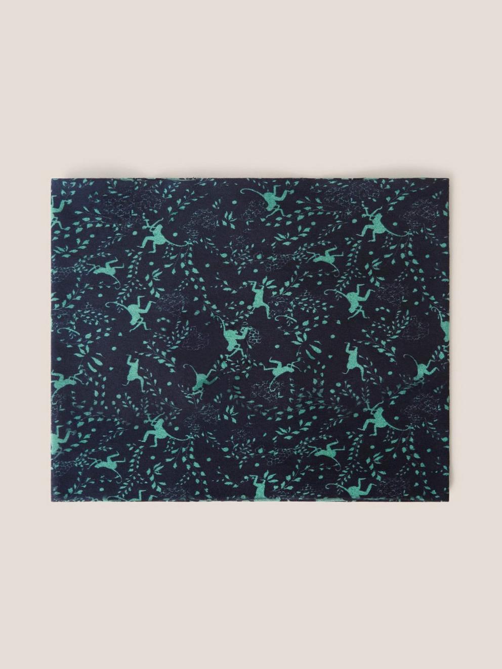 Foil Leaf Dreaming Away in YOSEMITE GREEN PRINT - FLAT BACK