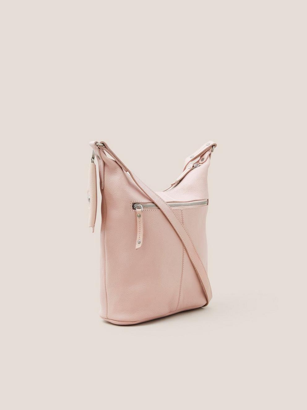 Rian Leather Hobo in MUSHROOM - FLAT BACK