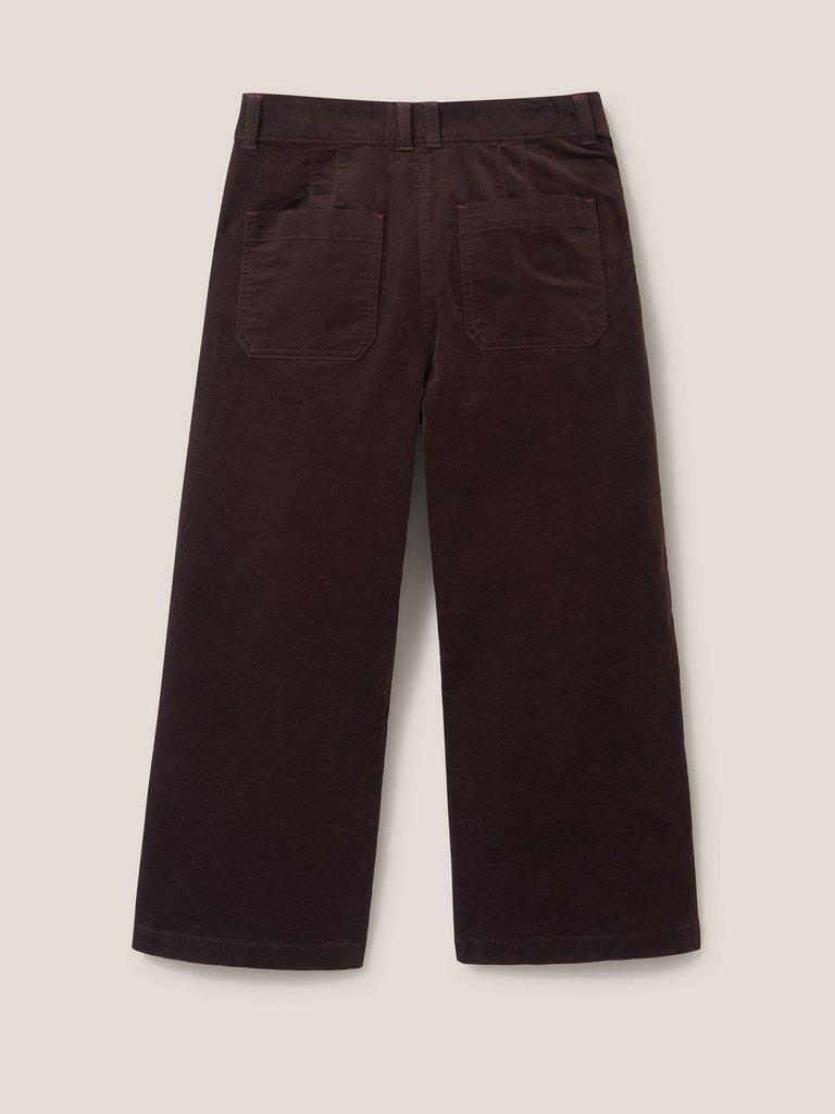 Willow Slim Cord Trouser in MOLE - FLAT BACK