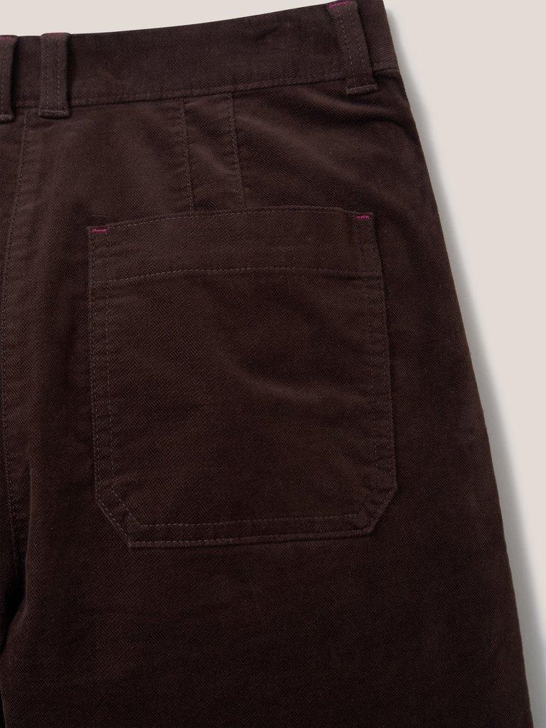 Willow Slim Cord Trouser in MOLE - FLAT DETAIL