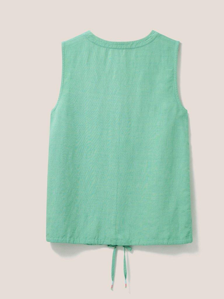 Lucky Jersey Shirt in SEAFOAM GREEN PLAIN - FLAT BACK