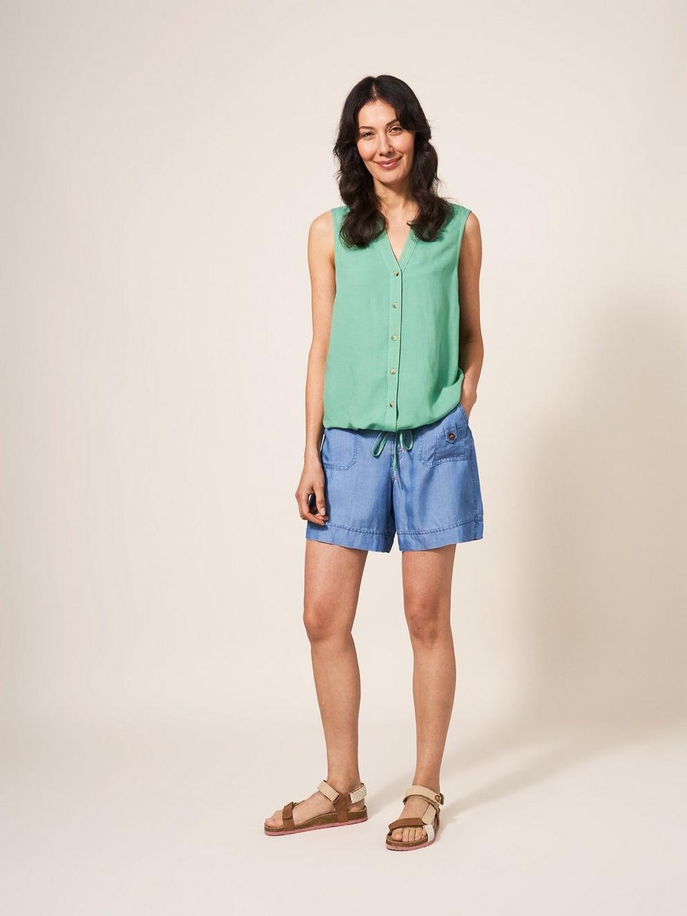 Lucky Jersey Shirt in SEAFOAM GREEN PLAIN - LIFESTYLE