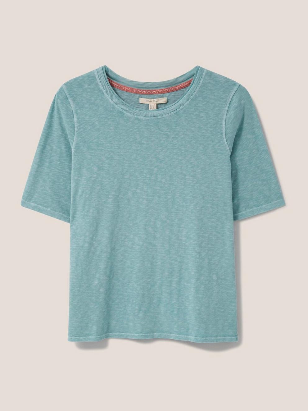 Ting Time Jersey Tee in SEAFOAM GREEN PLAIN - FLAT FRONT