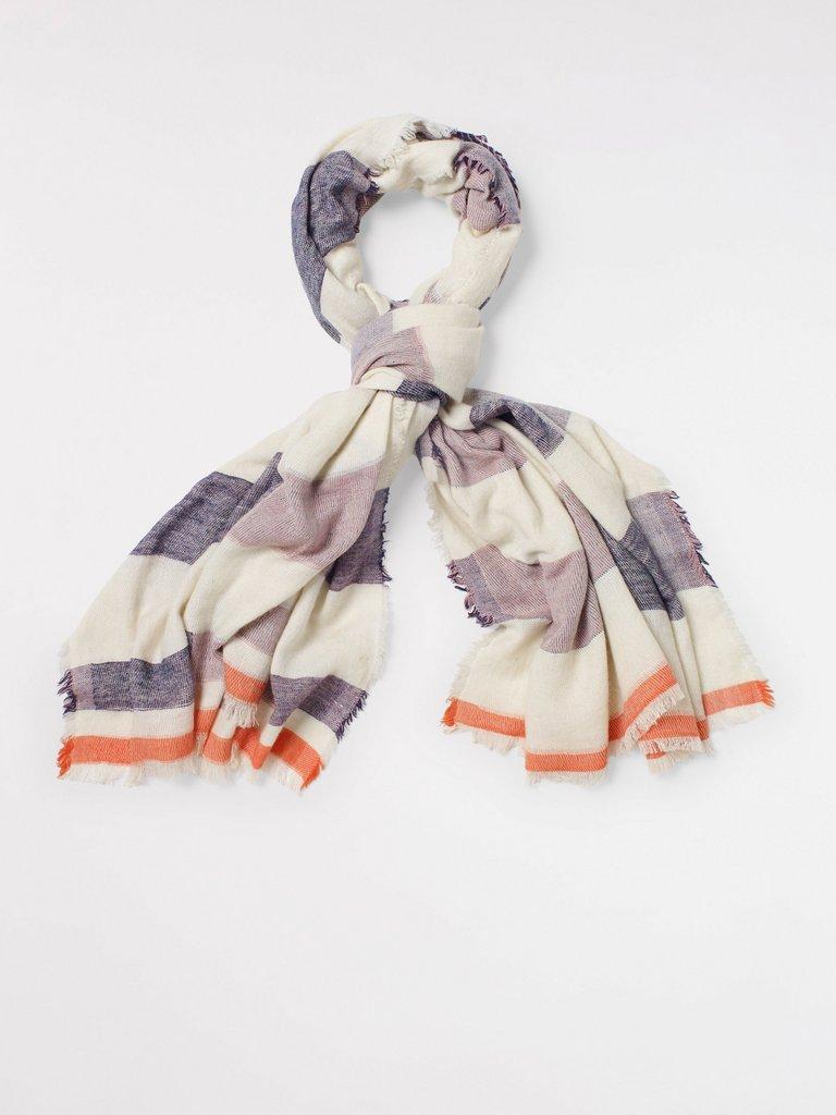 Casual Midweight Scarf in MULTI - FLAT FRONT