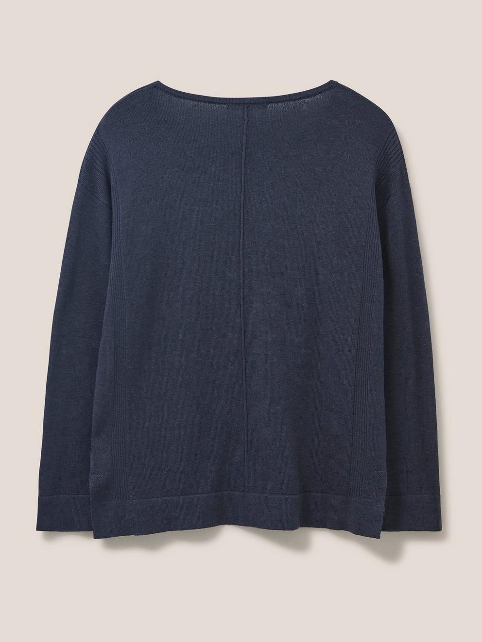 Olivia Jumper in FR NAVY - FLAT BACK