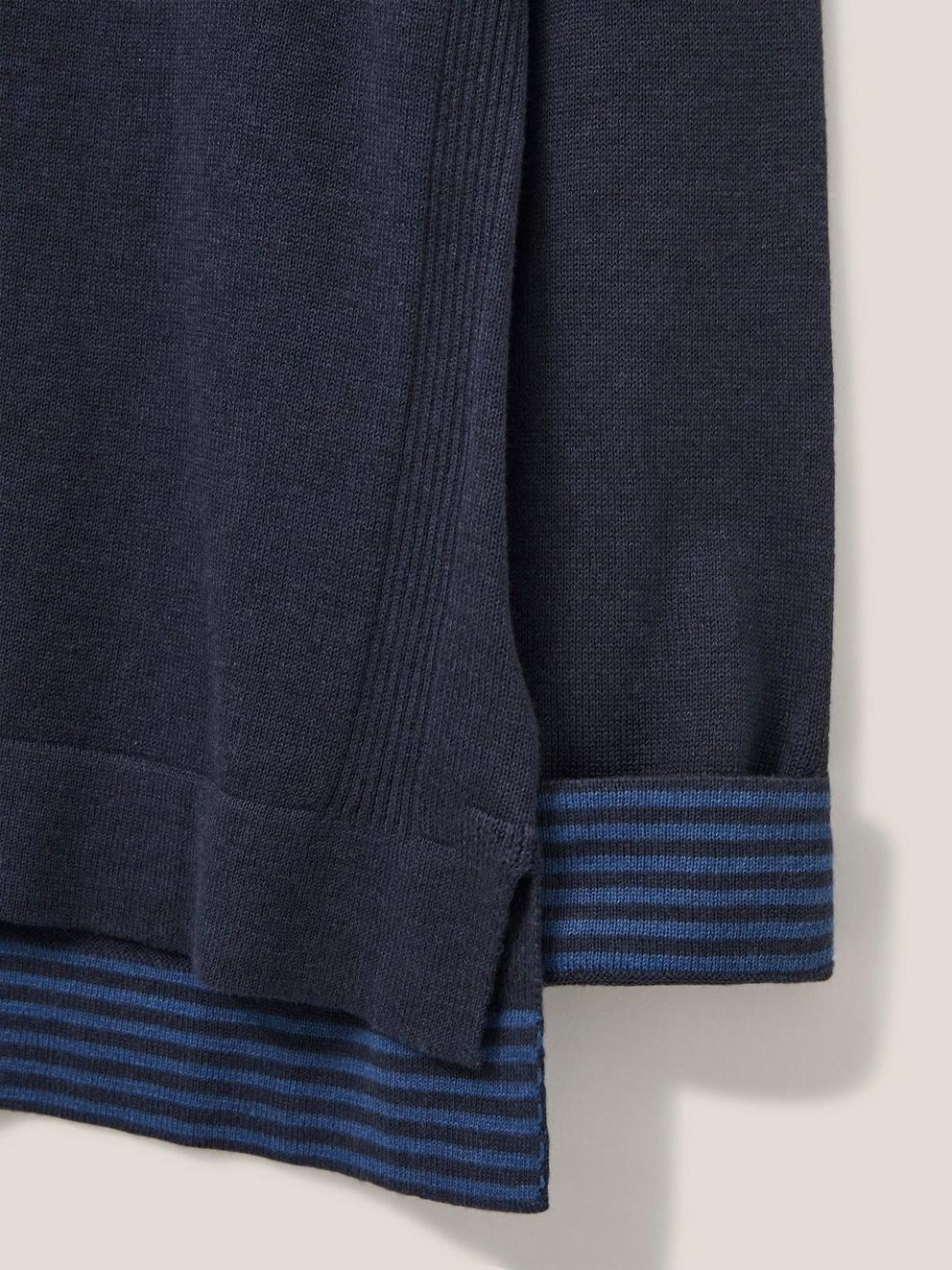 Olivia Jumper in FR NAVY - FLAT DETAIL