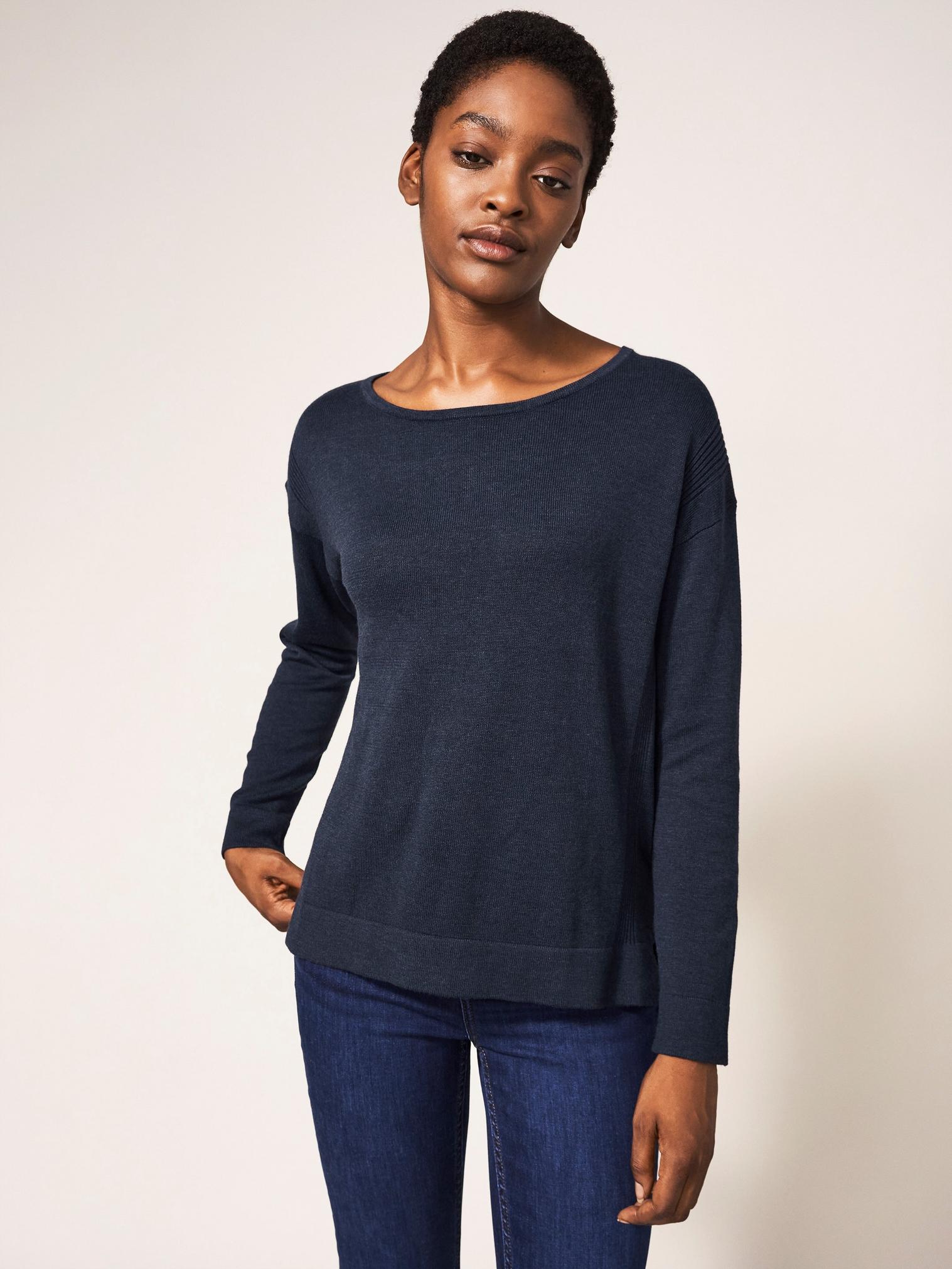 Navy blue jumper on sale womens