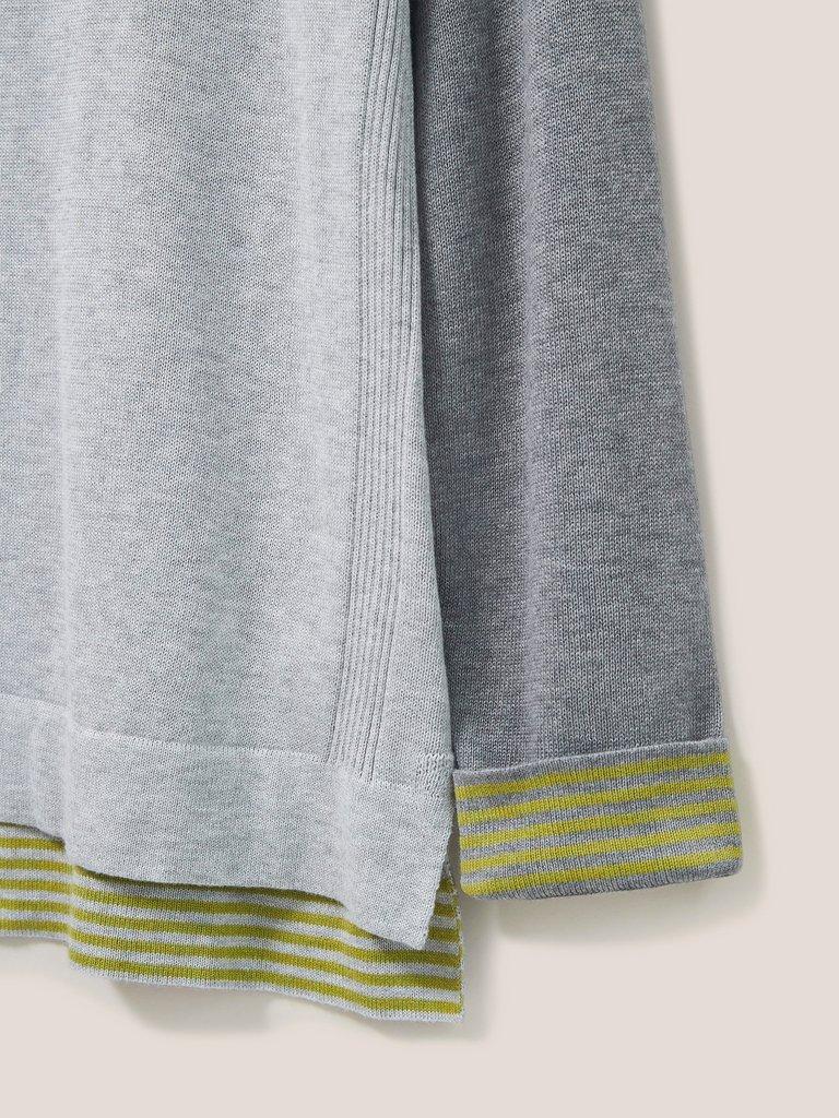 Olivia Jumper in GREY MARL - FLAT DETAIL