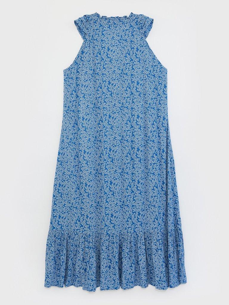 Karina Dress in BRIGHT BLUE - FLAT BACK