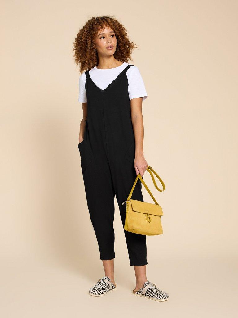 Selina Jersey Jumpsuit in PURE BLK - LIFESTYLE