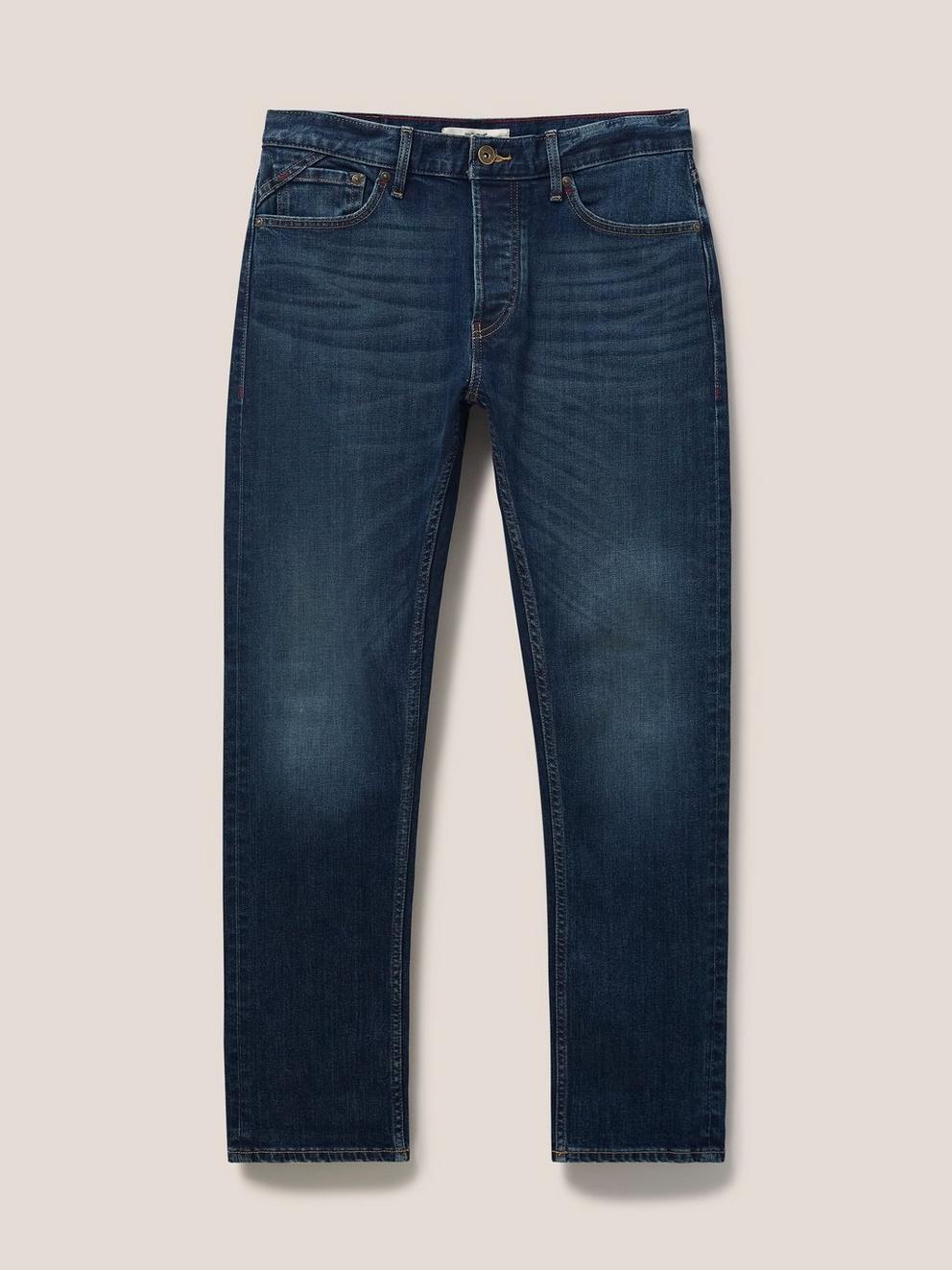 Harwood Straight Jean in DK BLUE - FLAT FRONT