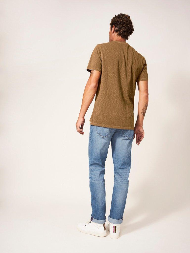 Harwood Straight Jean in LGT DENIM - MODEL BACK