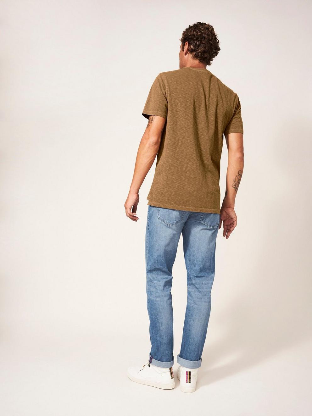 Harwood Straight Jean in LGT DENIM - MODEL BACK