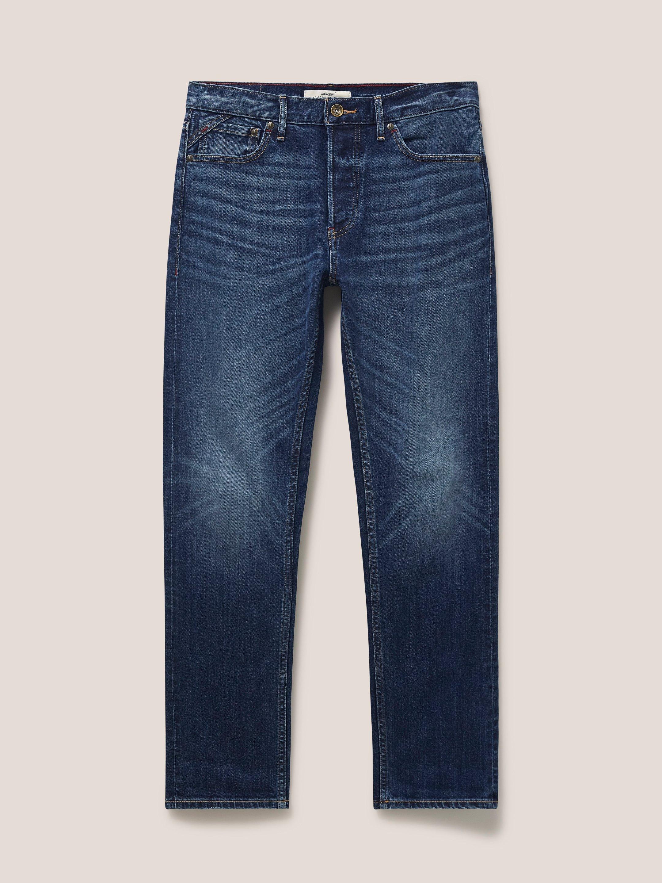 Harwood Straight Jean in MID DENIM - FLAT FRONT